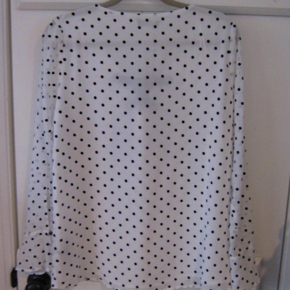 NWT Renuar Velvet Polka Dot Blouse - Picture 5 of 5